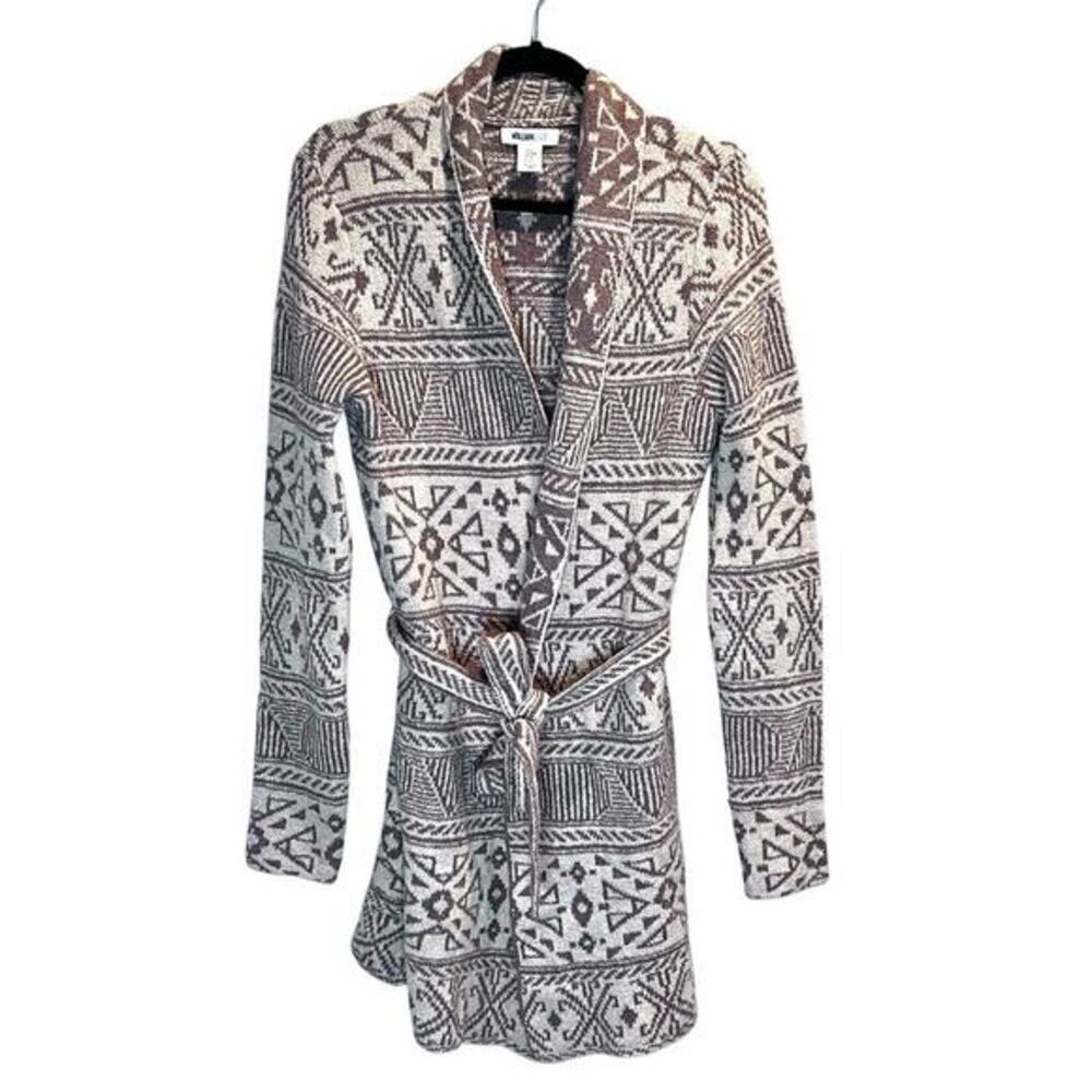 NWOT: Williamrast Open Belted‎ Cardigan Sweater Medium ( J-296)
